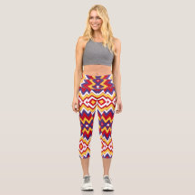 A multicolor trendy fabric zigzag pattern design