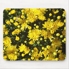 A Multitude of Yellow Mums マウスパッド