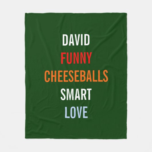 A My Things Hostess Giftお気に入りののいくつか フリースブランケット (正面)