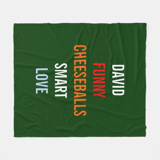 A My Things Hostess Giftお気に入りののいくつか フリースブランケット (正面(横))