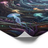 A mystical portal shimmering within a hidden sea ポスター (角)