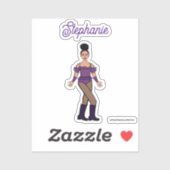 A Name Dancer Stickers Purple Stones B シール (シート)