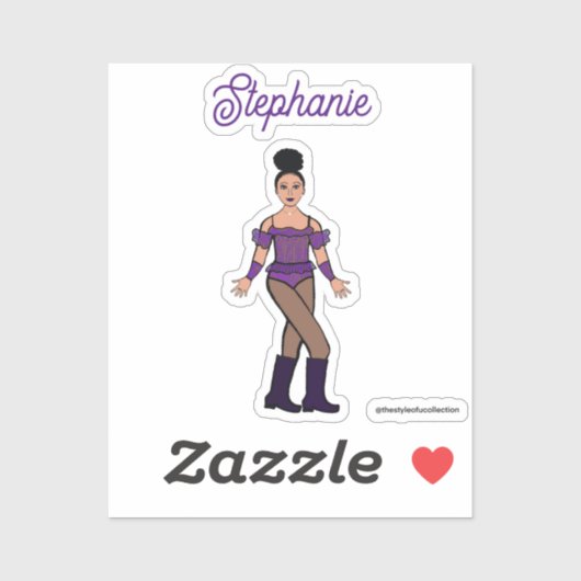 A Name Dancer Stickers Purple Stones B シール (シート)