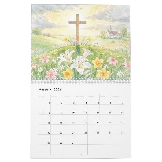A Nativity Calendar of Faith and Light カレンダー (3月 2026)