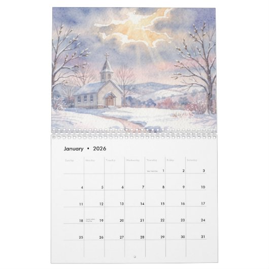 A Nativity Calendar of Faith and Light カレンダー (1月 2026)