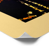 A Natural Vibe — Earth Tone Geometric Portrait ポスター (角)