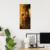 A Neapolitan flax spinner by Waterhouse ポスター (ホームオフィス)