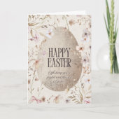 A neutral colour Ester Card with an Easter カード (正面)