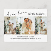A New モダン Home for the Holidays写真ムービング 案内ポストカード (正面)