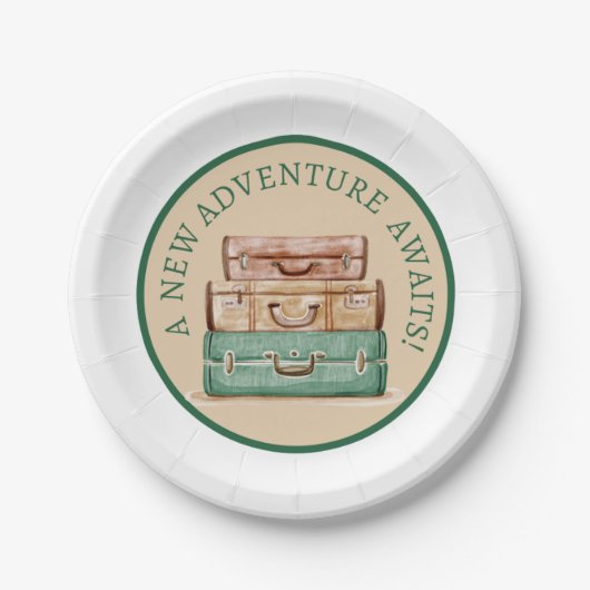 A New Adventure Awaits Papaer Plates ペーパープレート (正面)