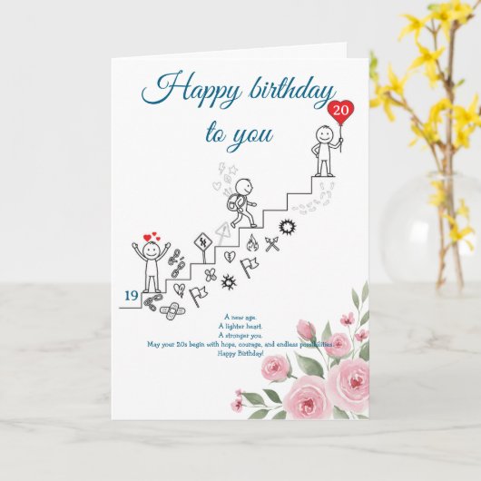 A New Age, A New Path, Birthday カード (黄色い花)