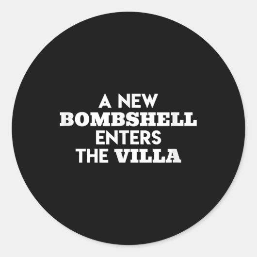 A New Bombshell Enters The Villa Island Love Tv Sh ラウンドシール (正面)