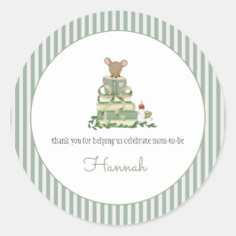 A New Chapter Baby Shower ラウンドシール