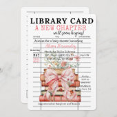 A New Chapter Baby Shower 招待状 (正面/裏面)