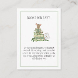 A New Chapter Baby Shower Book for Baby  エンクロージャーカード