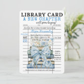 A New Chapter Baby Shower BOY Invitation 招待状 (スタンド正面)