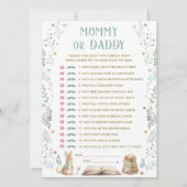 A New Chapter Baby Shower Guess Who Game Card 招待状 (正面)