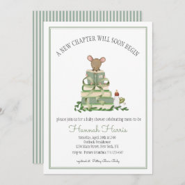 A New Chapter Baby Shower Invitation 招待状