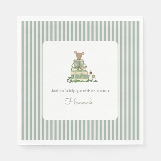 A New Chapter Baby Shower Lunch スタンダードランチョンナプキン (正面)