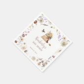 A New Chapter Baby Shower Storybook Wildflower スタンダードカクテルナプキン (角)
