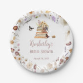 A New Chapter Baby Shower Storybook Wildflower ペーパープレート (正面)