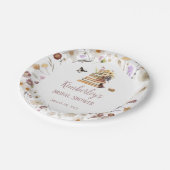 A New Chapter Baby Shower Storybook Wildflower ペーパープレート (アングル)