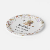 A New Chapter Baby Shower Storybook Wildflower ペーパープレート (アングル)