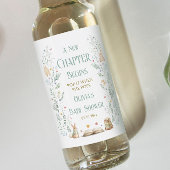 A New Chapter Baby Shower Welcome ワインラベル