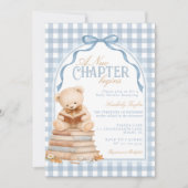 A New Chapter Bear Storybook Baby Shower 招待状 (正面)