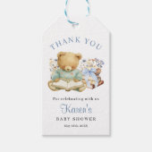 A New Chapter Begin Bear Baby Shower Thank you ギフトタグ (正面)