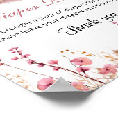 A New Chapter Begin Books Diaper Raffle Sign ポスター (角)