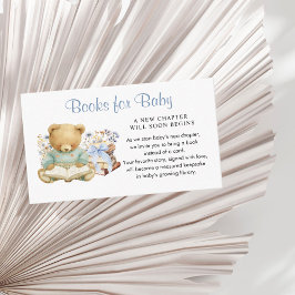 A New Chapter Begin Cute Bear Books for Baby エンクロージャーカード