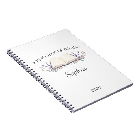 A New Chapter Begins 2026 Personalized ノートブック (右側)