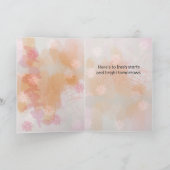 A New Chapter Begins Abstract Greeting Card カード (内部)