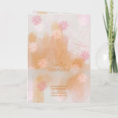 A New Chapter Begins Abstract Greeting Card カード (裏面)