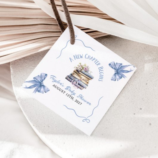 A New Chapter Begins Baby Shower  フェイバータグ