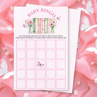 A New Chapter Begins baby shower bingo game チラシ