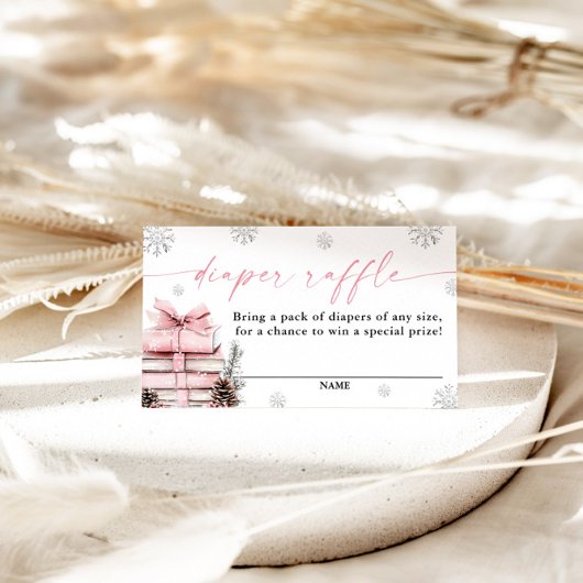 A New Chapter Begins Baby Shower, Diaper Raffle エンクロージャーカード