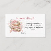 A New Chapter Begins Baby Shower Diaper Raffle エンクロージャーカード (正面)