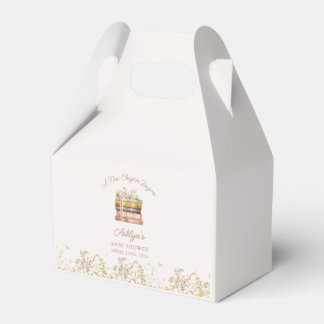  A New Chapter Begins Baby Shower Favor Boxes フェイバーボックス