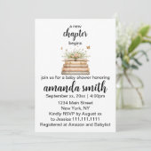 A New Chapter Begins Baby Shower Invitation  招待状 (スタンド正面)