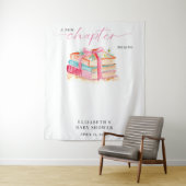 A New Chapter Begins Baby Shower Watercolor Books  タペストリー (インサイチュ)