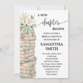 A New Chapter Begins Boho Chic Bridal Shower 招待状 (正面)