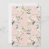 A New Chapter Begins Boho Chic Bridal Shower 招待状 (裏面)