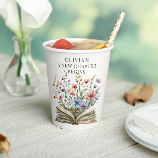 A New Chapter Begins Book Baby Shower 紙コップ (インサイチュ)