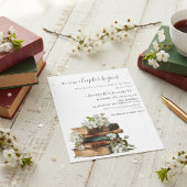 A new Chapter Begins Book Bridal shower 招待状