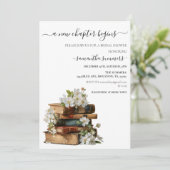 A new Chapter Begins Book Bridal shower 招待状 (スタンド正面)