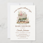 A New Chapter Begins Books Baby Shower Invitation 招待状 (正面)