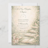 A New Chapter Begins Bridal Shower 招待状 (正面)