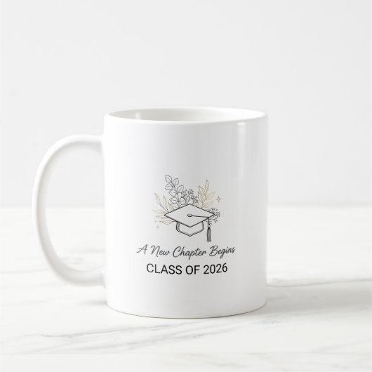 A New Chapter Begins Class of 2026 コーヒーマグカップ (左)